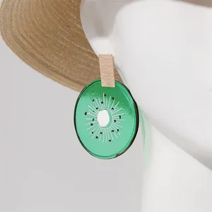 Dingle örhängen sommar kreativ kiwi frukt koreansk mode små färska smycken damer