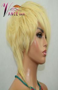 Vancehair 613 full lace Wigs Short Hair Pixie Cut Layered Bob Wig for women30671656602246