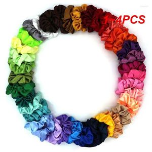 Hair Clips 1-4PCS Accessories Trendy Durable Colorful Ties For Women Satin Fabric Hairband -selling