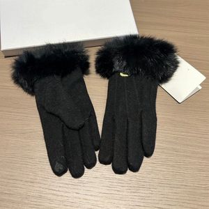 Warmer Handschuh für Damen, Designer, modische klassische Wollhandschuhe, warm und bequem, kältebeständig, weich, für den Alltag, passende Handschuhe (B0014)