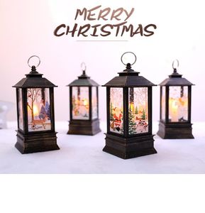 Jul LED Small Oil Lamp Portable Lamp Shopping Mall Window Bar Restaurant Interior Decoration Decoration Flame Lamp Decoratio3159312