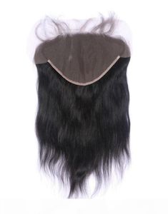 13x6 Ear to Ear Lace Frontal Closure With Bleached Knots Natural Color 1B Brazilian Human Remy Hair56852644205247