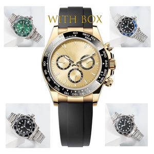 Automatikuhr, mechanische Uhr, luxuriöses 40-mm-Edelstahl-Kautschukarmband für Herren, schwimmende Designeruhr, Saphir-Leuchtuhr, Business- und Freizeit-Montre de Luxe