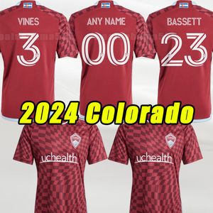 2024 2025コロラドサッカージャージーラピッズホームアウェイラブユニテス24 25フットボールシャツ半袖