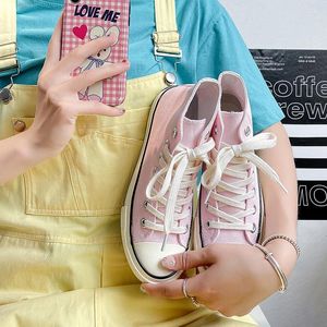 Colori 311 SCARPE SOLID SOLID CHUAND PINK 2024 DONNA GIORNI Studenti Stivali corti Lace Up Female Sneaker Top Top Frump 35-40 402 105