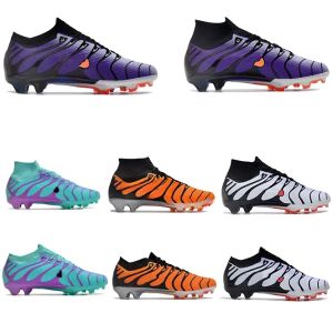 Scarpe da calcio da uomo per donna per bambini TN PLUS Kylian Mbappe Cleats Su 9 IX Stivali Voltaggio Viola Giada Viola Nero Colorway Arancione Bianco Taglie 35-45