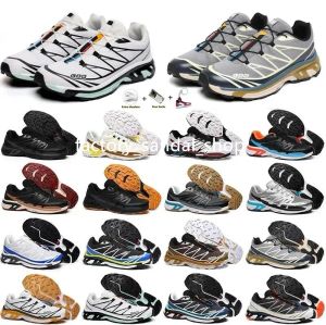 Designer Salo Running Solomon XT6 SNOWCROSS CS Speed ​​Cross Lab Black Yellow Three White Collision vandring utomhusskor Rekreationssport Sneakers