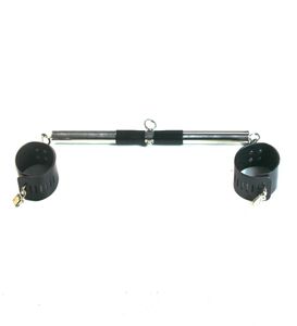 Portable bandage spreader bar stainless steel adjustable length with cuffs for wrists or ankles restrain and suspend sex toy sex p9470390