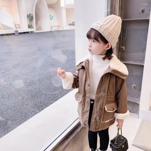 Down Coat 2-8 Years Toddler Kids Thick Velvet Jackets For Girls Zipper Winter Outerwear Little Children Overcoat Fits 3 4 5 6 7