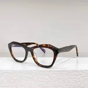 Óculos de sol quadros moda design de alta qualidade oval acetato óculos quadro pr20v miopia prescrição óptica