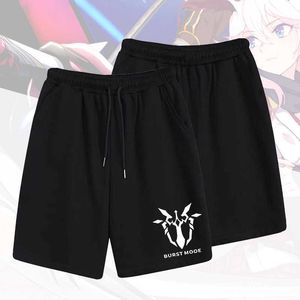 ZALASZCZA 3 ANIME Casual Pants Octopus Sakura Kiana otaczająca letnia marka mody luźne szorty sportowe w połowie rise dla mężczyzn