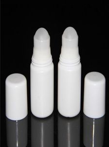 50 ml vit plastrulle på flaskresor påfyllningsbar deodorant rollon containrar diy eterisk olja personliga förpackningsflaskor s6485053