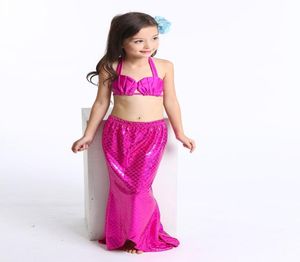 2016 Mermaid Bathing Suit For Children Kids Beach Swimwear Baby Girls Swimming bikini Child Biquini Three Pieces Bikini Sets8885807