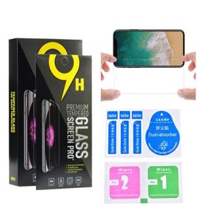 9h 25d Hempered Glass Screen Protector Full Cover Film för iPhone 14 13 12 Mini 11 Pro X Xs Max XR 8 7 Plus Samsung S23 A52 A72 A7645821