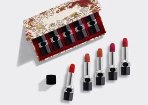 Refillable Lipstick Collection x 5 Piece Travel Size Couture Colour Velvety Longwearing Lipsticks Kit Luna New Year of Tiger Flor2549634
