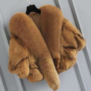 Fox Grass Coat Krótka kamizelka True Hair 2023 Autumn/Winter New Young Haining Fur Shawl Cape 371593