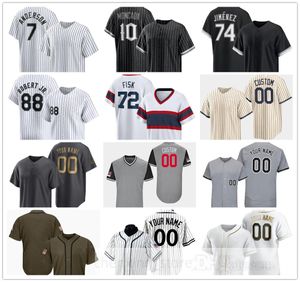 Costurado 2024 Jersey de Beisebol 32 Gavin Sheets 34 Michael Kopech 23 Andrew Benintendi 22 Oscar Colas 55 Jose Rodriguez 64 Deivi Garcia 29 Paul DeJong Dominic Fletcher