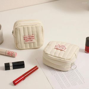 Kosmetiska väskor duk väska liten koppling fodral stor makeup arrangör koreansk påse kvinnor söt toalettartikel skönhet