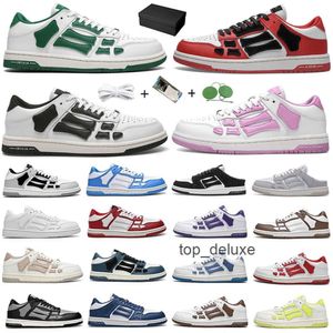 with Box Bones is Running Shoes Skel i Top Low Sneaker Triple White Lime Black Grey Green Orange Lilac Purple Khaki Red Women Men Re amirliness ami amiiris amirirs G95C