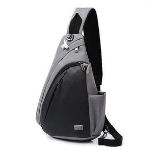 dxyizu new anti-theft travel hidden chest pack sacoche homme work crossbody bags for men messenger shoulder sling bag man1254N