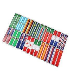 Germany Portugal Spain France Brazil Argentina Canada flag Car Styling Sides sticker New Pair Metal Label 3D Car Stickers Auto Met9819248