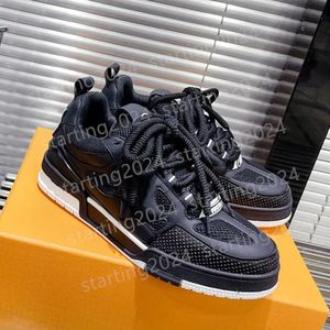 Designer Skate Mens Sneakers High Quality 1854 Stylish Lace-up Printed Leather Sneakers for Men and Women B22 Casual Bread Shoes 36-45 T13