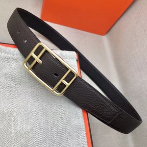 Cinto de grife cinto masculino cintos de luxo para homem cintos H fivela de luxo moda cintos de couro para mulheres largura 3,2 / 3,8 cm listrado dupla face ceinture