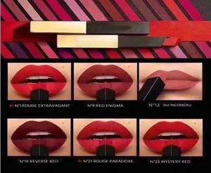 Makeup Lipstick Matte Make Up Lipstick The Slim Rouge Leather Matte Lipstick 6 Colors9295205