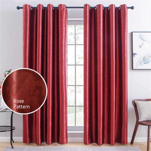 Topfinel Blactaut Curtain Solid Expossing Nowoczesne okno zabiegowe odcienie kurtyny do salonu sypialnia zasłona Drape 2107311W