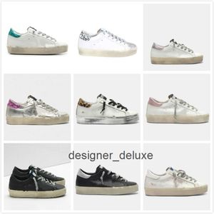 Goldenstar Italy Hi Star Sneakers Platform Sole Casual Shoes Luxury Classic White Doold Dirty Designer Fashion Leopard Tail Man Wome Golden Goose's Goode 86o9