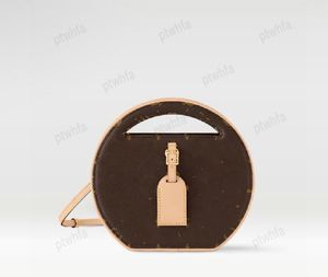 2024 designer feminino bolsa de ombro luxo cruz corpo moda 24ss redonda bolsa em torno de mim pm circular saco m47117