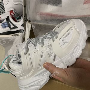 Designer de luxo atletismo 3.0 tênis homem plataforma sapatos casuais branco preto net nylon impresso sapatos esportivos de couro triplo s cintos 36-45 K13