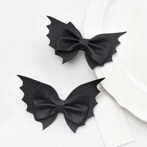 Hårtillbehör Halloween Bat Clips Pu Leather Wings Horror Women Girls Clip Party Barrettes Hairgrip H Z0A0