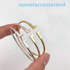 2024 Jewelry Designer Brand Fashion Silver Rose Gold Bracelet Pour Hommes Bangle Braccialetto Pulsera for Mens Women Wedding Lovers Gift Bracelets Tennis