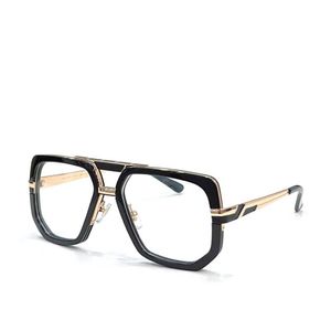 Yeni moda tasarım kare çerçeve retro optik gözlük 662 Basit ve popüler stil Alman erkek en kaliteli gözlükler şeffaf len244i