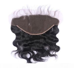 13x6 Ear to Ear Lace Frontal Closure With Bleached Knots Natural Color 1B Brazilian Body Wave Human Remy Hair Extensions8268995