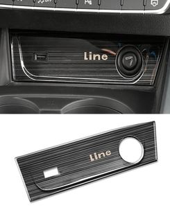 Auto Car Accessories Cigarette Lighter Panel Power Outlet Trim Sticker Cover Frame Decoration for A4 A5 S4 S5 B9 2017-20206932589