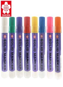 1Pcs Japan Sakura Solide Marker Industrie Stift Trocken Kann Schreiben auf Stahl Platte Wasser Öl Oberfläche Multifunktions Stift Y2007098560240