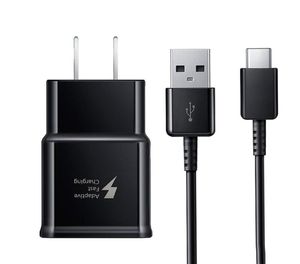 Adaptador de carregador de parede rápido adaptativo OEM com cabo de cabo USB tipo C para Samsung Galaxy S10 S10 Plus3604230