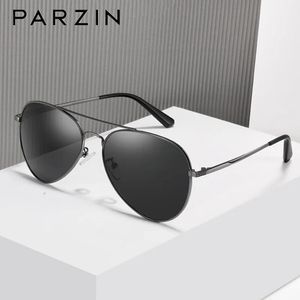 PARZIN Polarisierte Männer Sonnenbrille Marke Design Legierung Rahmen Pilot Sonnenbrille Für Männliche Fahrer Fahren Gläser UV400 6635 240228