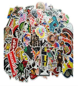 100 st Pack Car Stickers Skateboard Guitar Travel Case Cykel Motorcykelklistermärke Bil Decal Individualitet Fashion Sticker W4692289