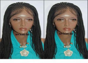 Moda perruque kutu örgüler peruk eli cornorw örgüler siyah kadınlar için peruk