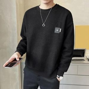 Men's Hoodies Men Sweatshirt Thick Warm Autumn Winter O-neck Long Sleeve Pullover Tops For Casual Comfort Style Long-sleeve