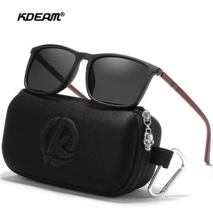 KDEAM Luxury Polarised Solglasögon Herrarna Kör nyanser Fiske Travel Golf Solglasögon Male Sun Glasses CE 220311277T