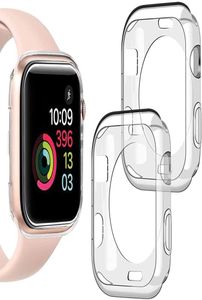 Nowy Clear Soft TPU odporny na wstrząsy okładki obudowy dla zderzaku IWatch Apple Watch Serie