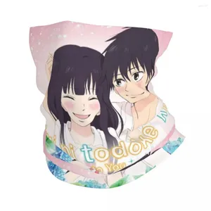 Bandanas Kimi Ni Todoke Bandana Winter Neck Warmer Windoised Wrap Face Face Scarf för att vandra Japanese Girl Manga Gaiter pannband