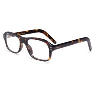 패션 선글라스 프레임 Kingsman Acetate Clear Glasses 프레임 빈티지 스퀘어 처방 안경 남성을위한 투명한 회색 bla222d