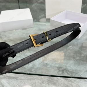 Woman Cowskin Belts Wysokiej jakości designerski pasek dla kobiet złota srebrna miedziana klamra Y Ladies Pase Luksusowe Pasy z pudełkiem 30mm245e