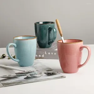 Mugs Nordic Simple Ceramic Mug Household Large Capacity Water Cup Office Student Couple Milk Coffee