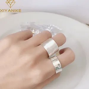 Cluster Rings Xiyanike Frosted Glossy Surface Cuff Finger For Women Girl Korean Fashion Jewelry Friend Gift Party Anillos Mujer